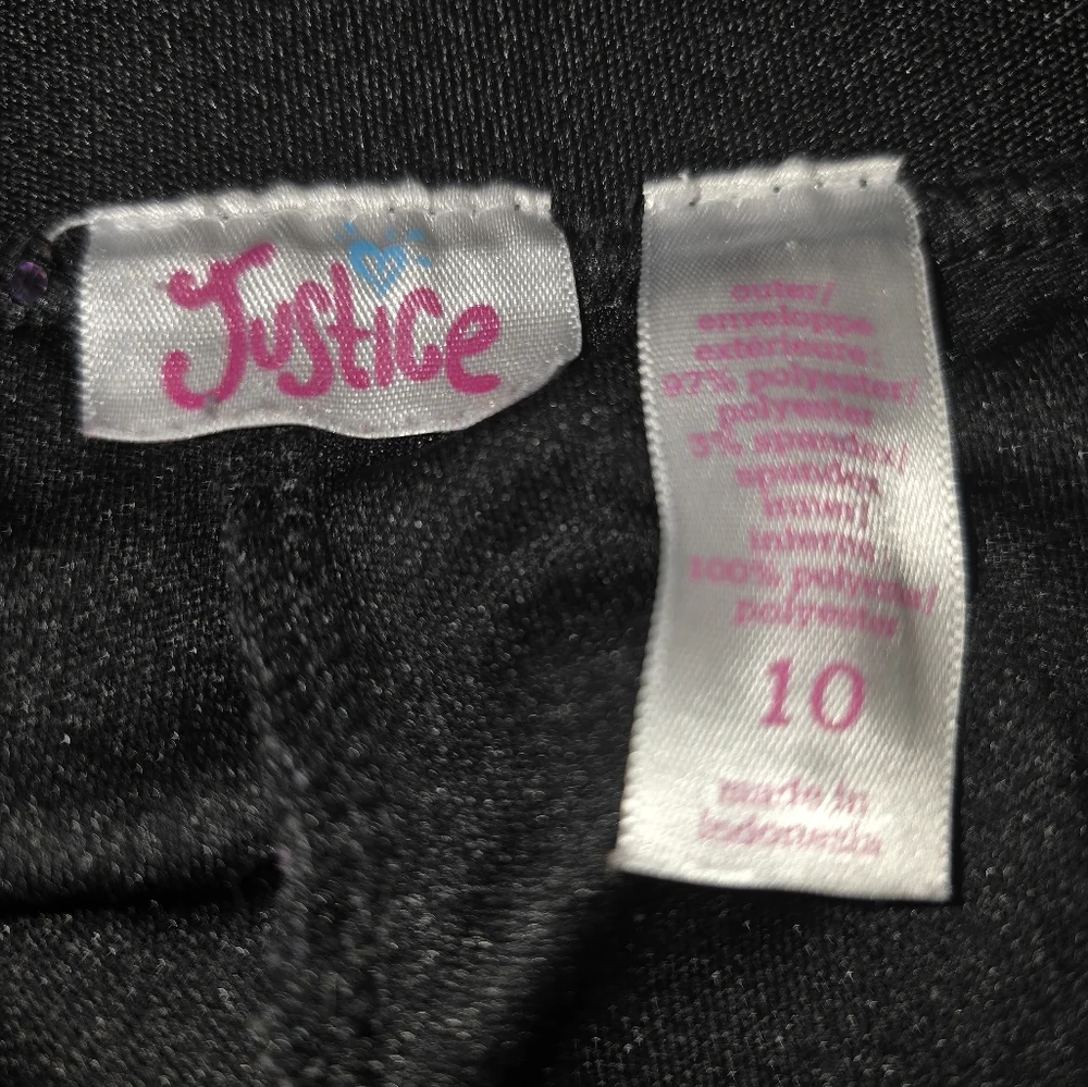 Bundle of 5 Justice/Assorted Girl's clothes size 10/12
